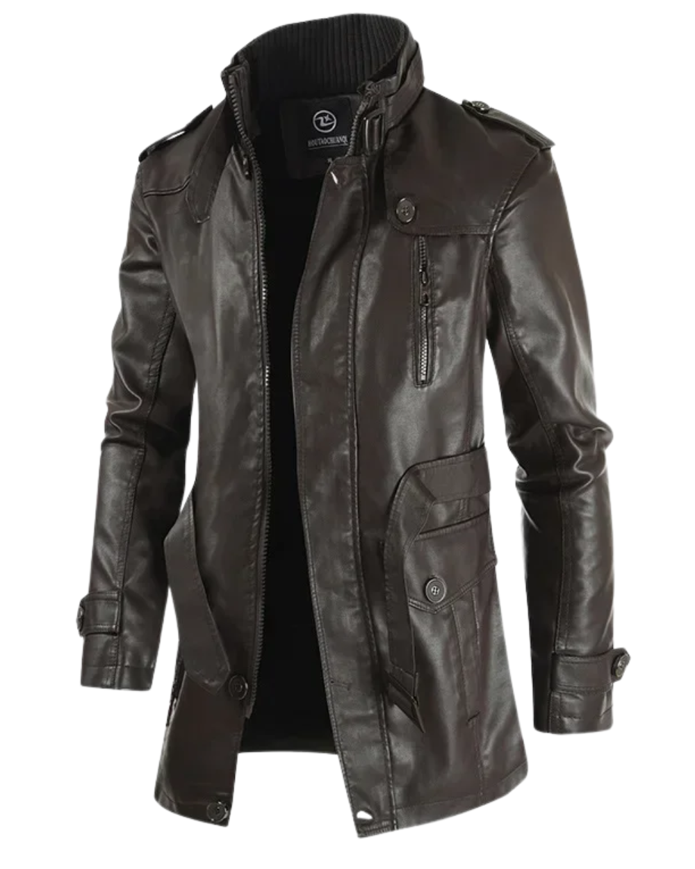 Arlo - Men's Long Biker Leather Jacket