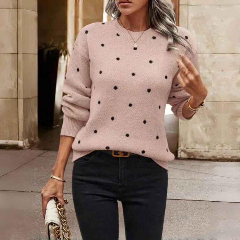 Fern - Women's Dotted Pattern Knitted Sweater
