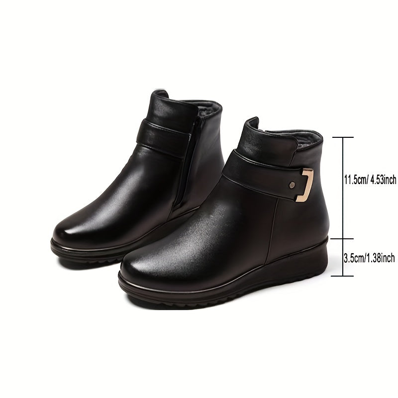Millicent - Women's Buckle Strap Ankle Boots