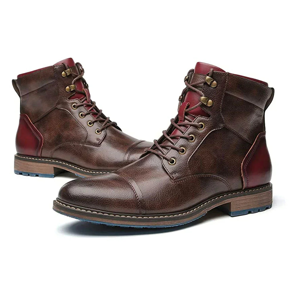 Isidore - Men's Oxford Lace-Up Leather Boots