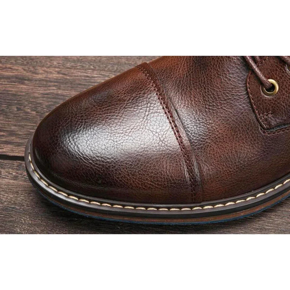 Isidore - Men's Oxford Lace-Up Leather Boots