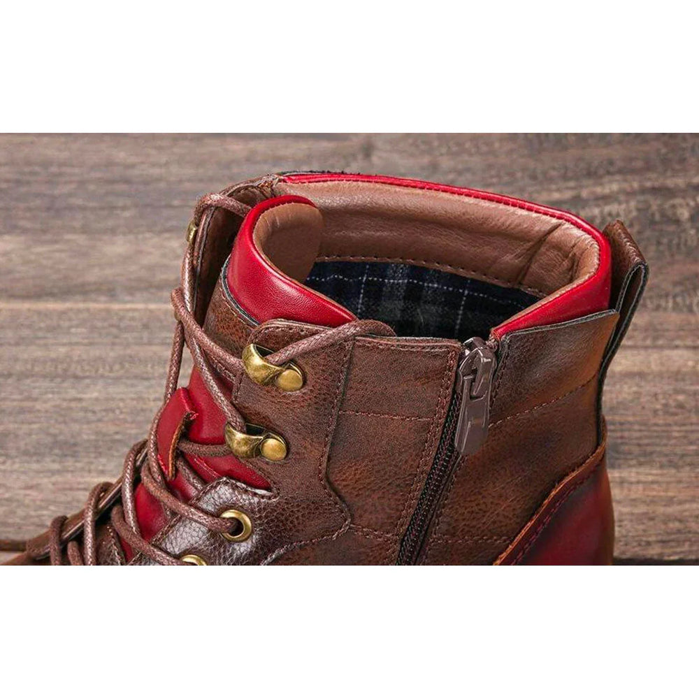 Isidore - Men's Oxford Lace-Up Leather Boots