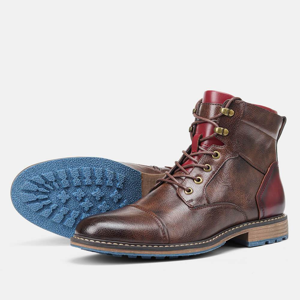 Isidore - Men's Oxford Lace-Up Leather Boots