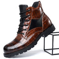 Jules - Men's Textured Croc Leather Boots