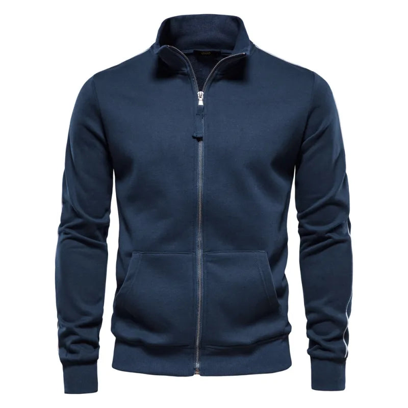 Merrick - Men's Stand-Collar Zip Sweater