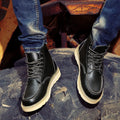 Kenneth - Men's Rugged Lace-Up Leather Boots