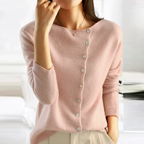 Junia - Women's Elegant Draped Cardigan