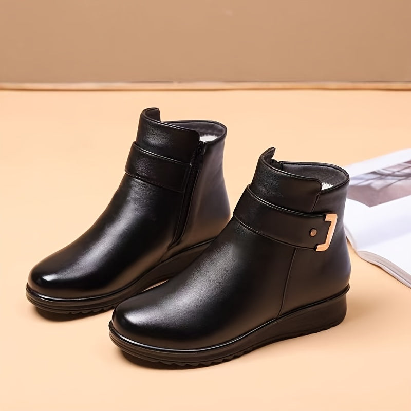 Millicent - Women's Buckle Strap Ankle Boots