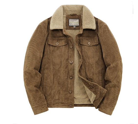 Percival - Men's Sherpa Collar Fleece Jacket
