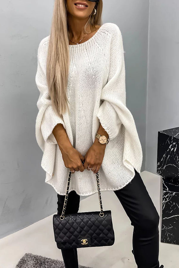 Imogen - Women's Batwing Sleeve Knitted Sweater
