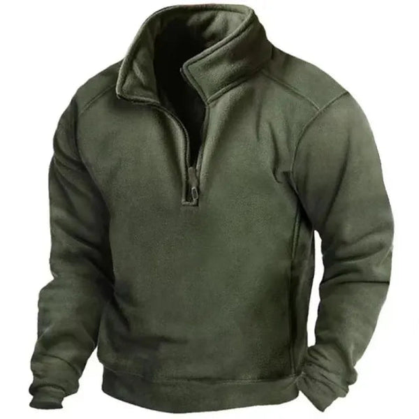 Gareth - Men's Windproof Half-Zip Sweater