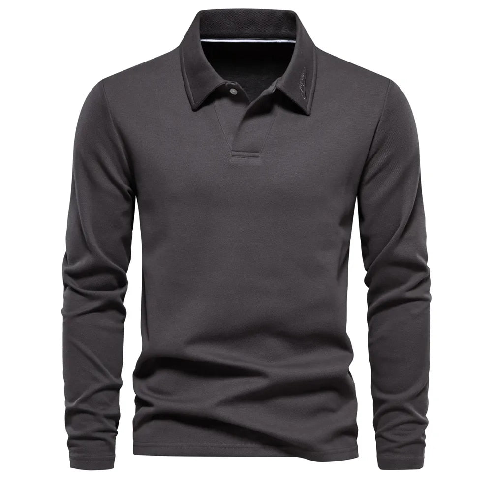 Eamon - Men's Polo-Collar Knit Sweater