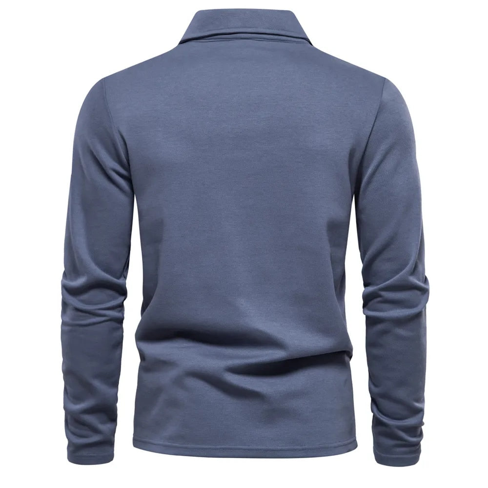 Eamon - Men's Polo-Collar Knit Sweater