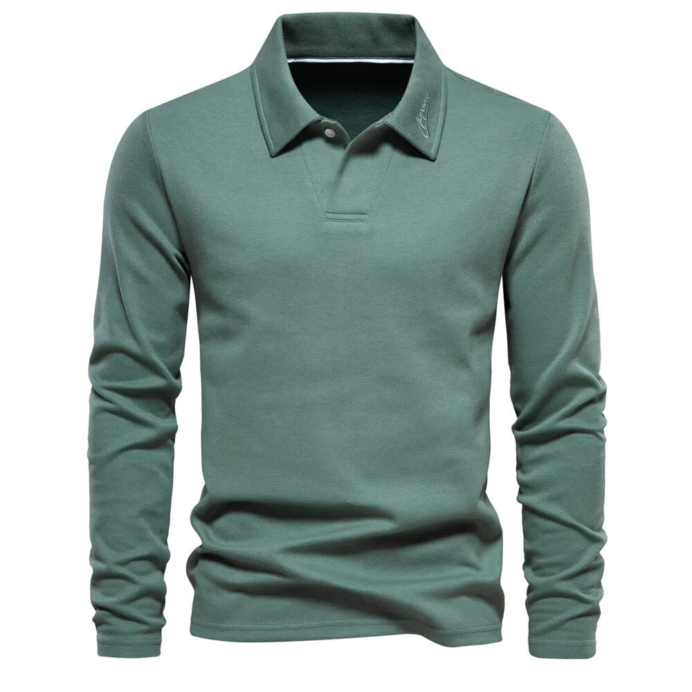 Eamon - Men's Polo-Collar Knit Sweater