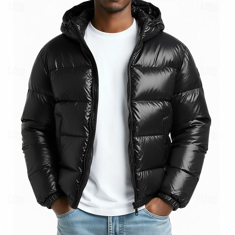 Declan - Men's Zip-Up Hooded Puffer Jacket