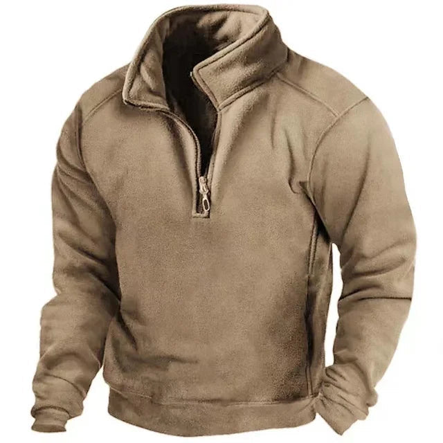 Miles - Men's Warm Knit Half-Zip Sweater