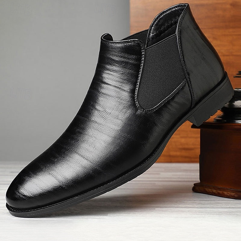 Lorcan - Men's Classic Pull-On Chelsea Boots