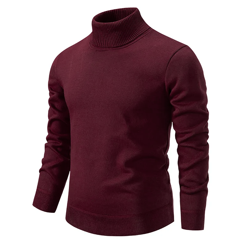 Hugh - Men's Brushed Soft Turtleneck Sweater