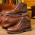 Julian - Men's Side-Zip Leather Dress Boots