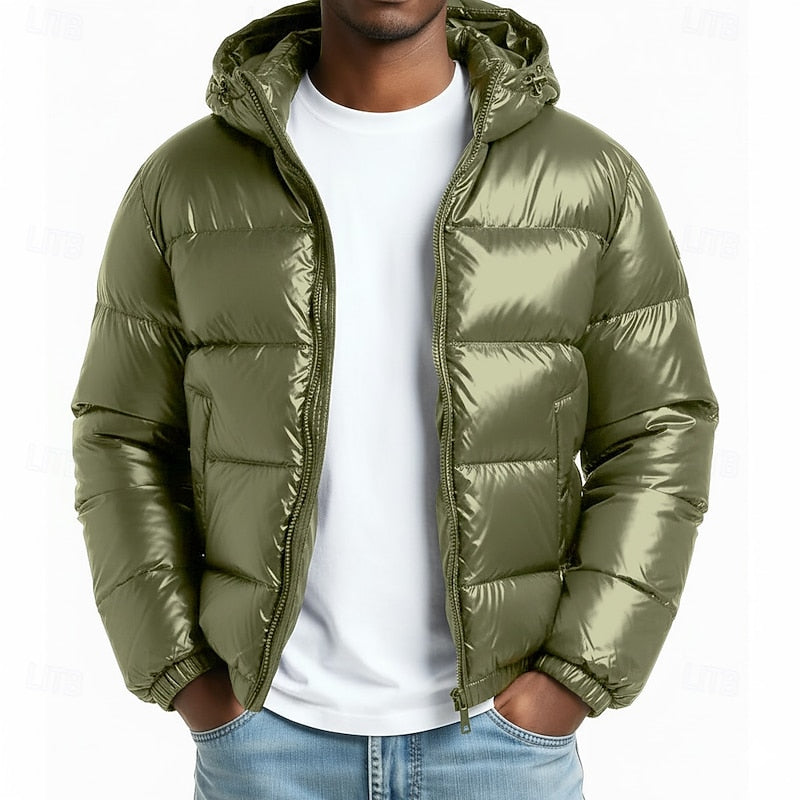 Declan - Men's Zip-Up Hooded Puffer Jacket