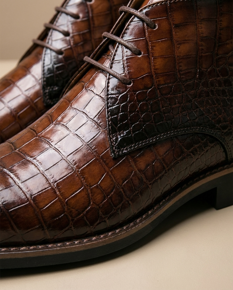 Lachlan - Men's Polished Leather Boots