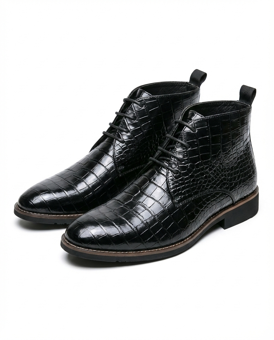 Lachlan - Men's Polished Leather Boots