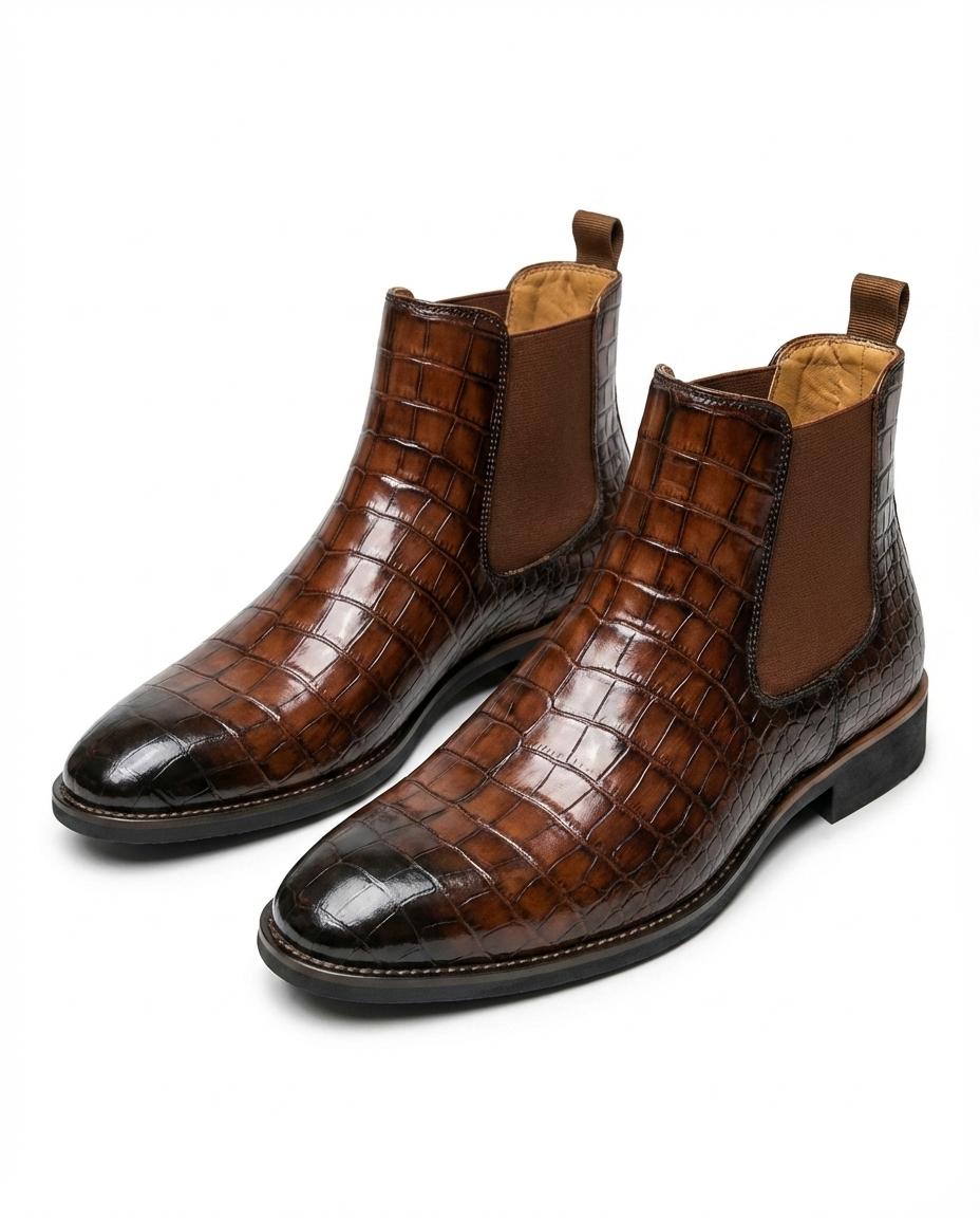 Lachlan - Men's Polished Leather Boots