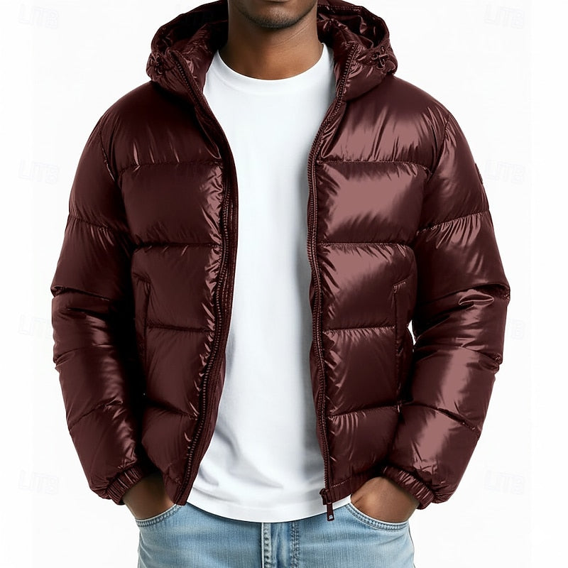 Declan - Men's Zip-Up Hooded Puffer Jacket
